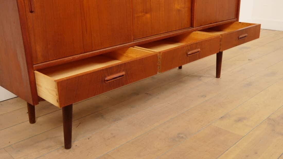 Vintage Highboard Wandkast Teak 154 Cm Vintage Highboard Wandkast Teak 154 Cm