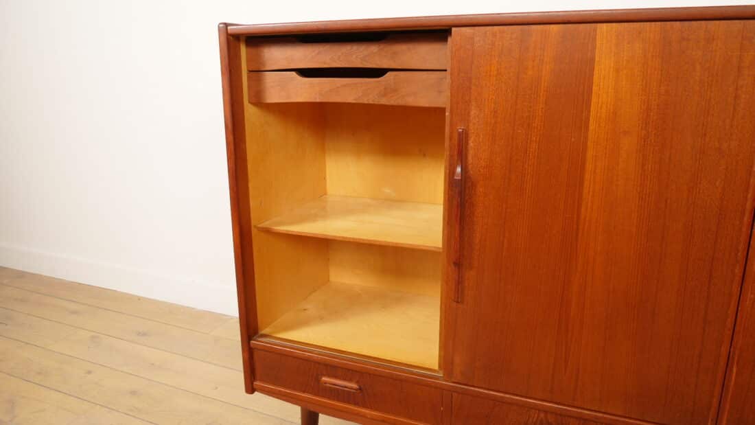 Vintage Highboard Wandkast Teak 154 Cm Vintage Highboard Wandkast Teak 154 Cm