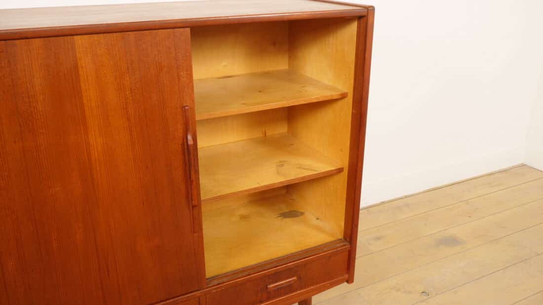Vintage Highboard Wandkast Teak 154 Cm Vintage Highboard Wandkast Teak 154 Cm