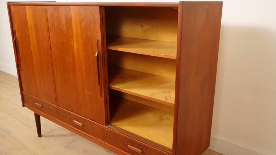 Vintage Highboard Wandkast Teak 154 Cm Vintage Highboard Wandkast Teak 154 Cm