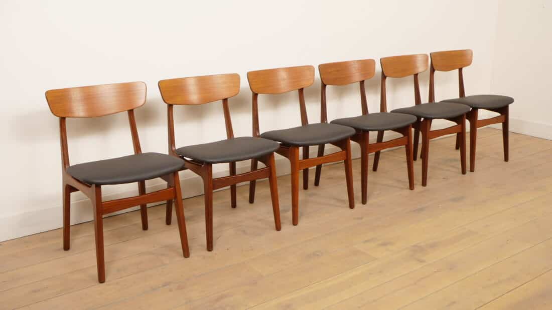 Trp Post Container Data Trp Post Id 26835 6 x Schinning Amp Elgaard teak dining chairs, reupholstered Trp Post Container