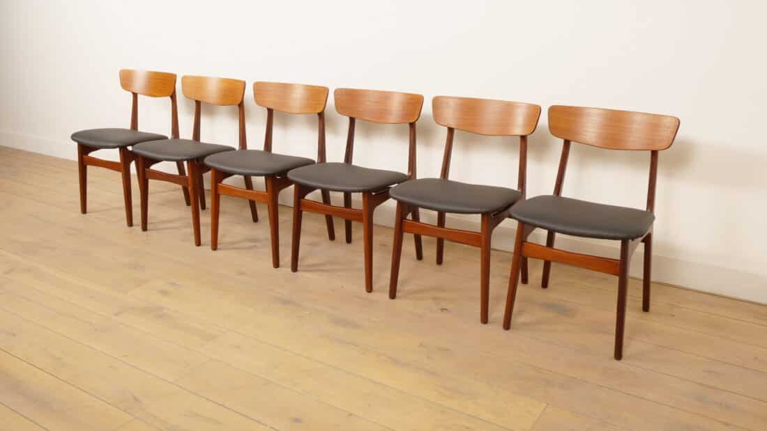 Trp Post Container Data Trp Post Id 26835 6 x Schinning Amp Elgaard teak dining chairs, reupholstered Trp Post Container