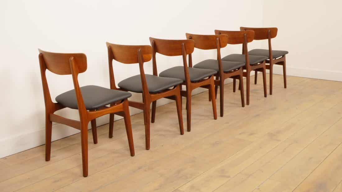 Trp Post Container Data Trp Post Id 26835 6 x Schinning Amp Elgaard teak dining chairs, reupholstered Trp Post Container