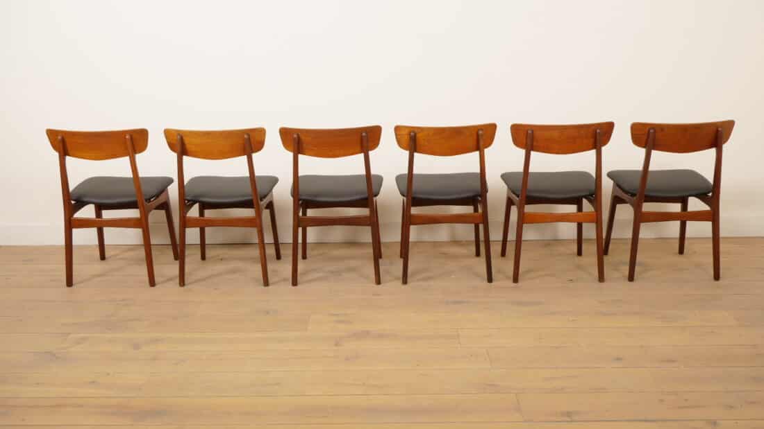 Trp Post Container Data Trp Post Id 26835 6 x Schinning Amp Elgaard teak dining chairs, reupholstered Trp Post Container