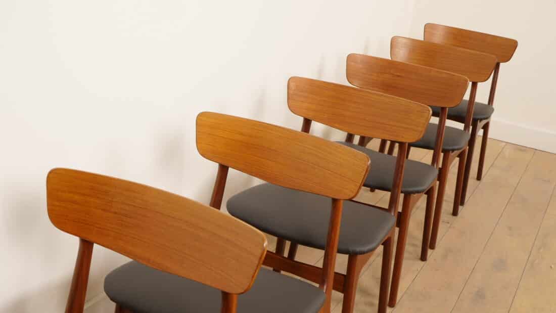 Trp Post Container Data Trp Post Id 26835 6 x Schinning Amp Elgaard teak dining chairs, reupholstered Trp Post Container