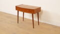 Vintage teakhouten bijzettafel met lade – nachtkastje | 1960s