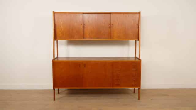 Vintage Highboard Wandkast Teak 175 Cm