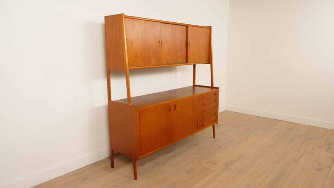 Vintage Highboard Wandkast Teak 175 Cm