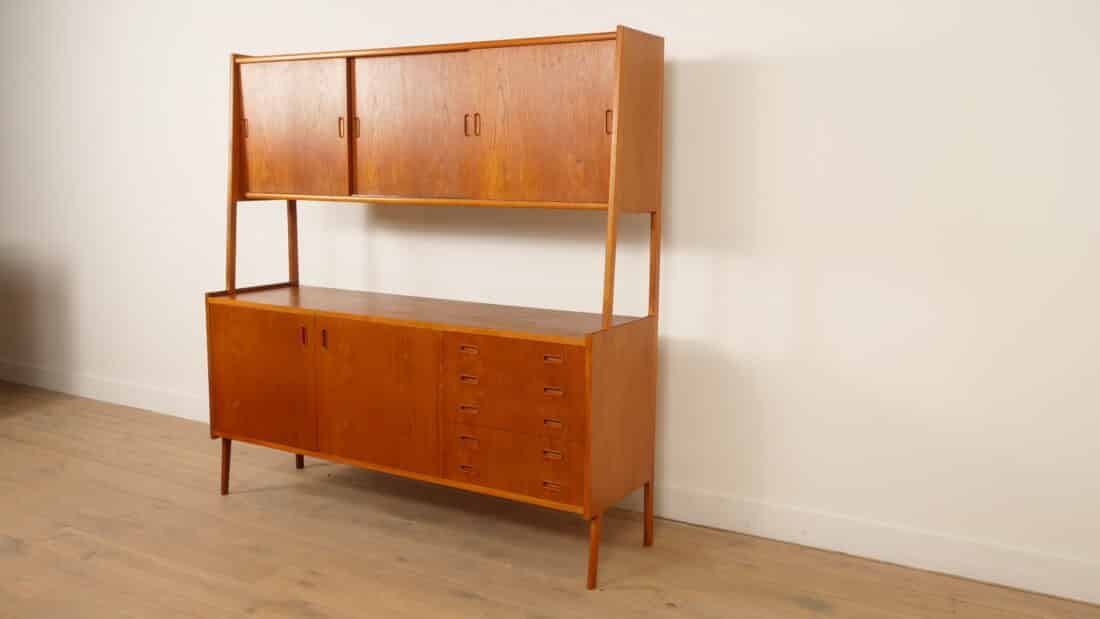 Vintage Highboard Wandkast Teak 175 Cm