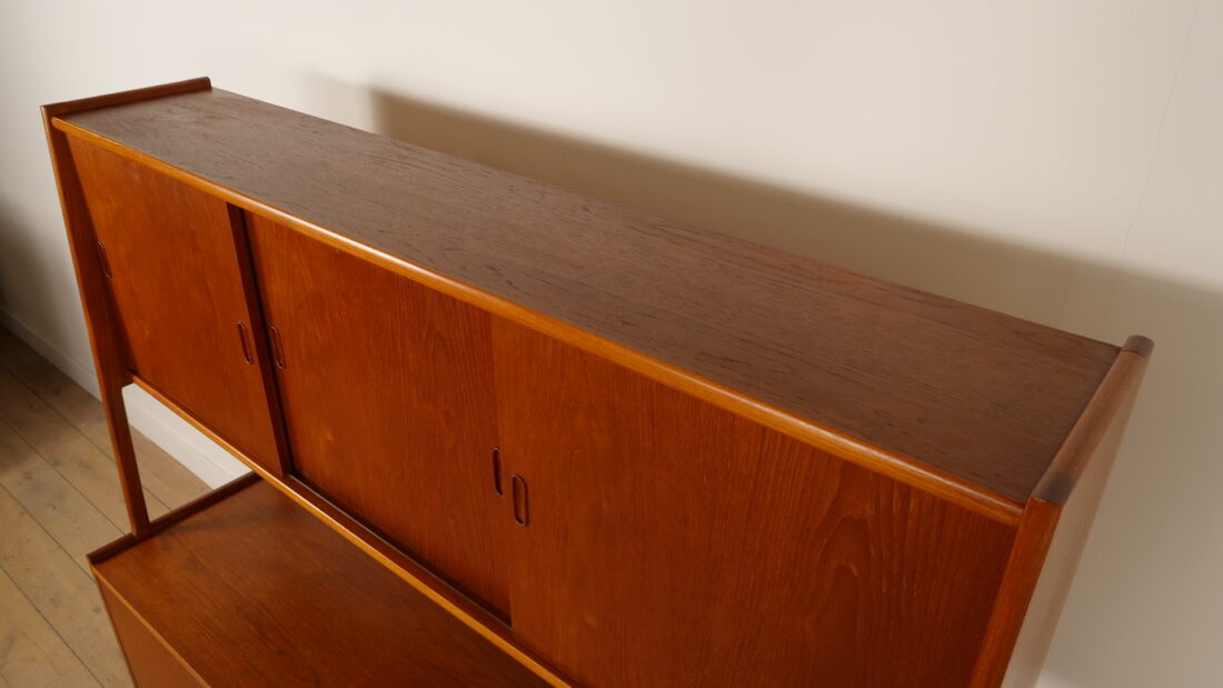 Vintage Highboard Wandkast Teak 175 Cm