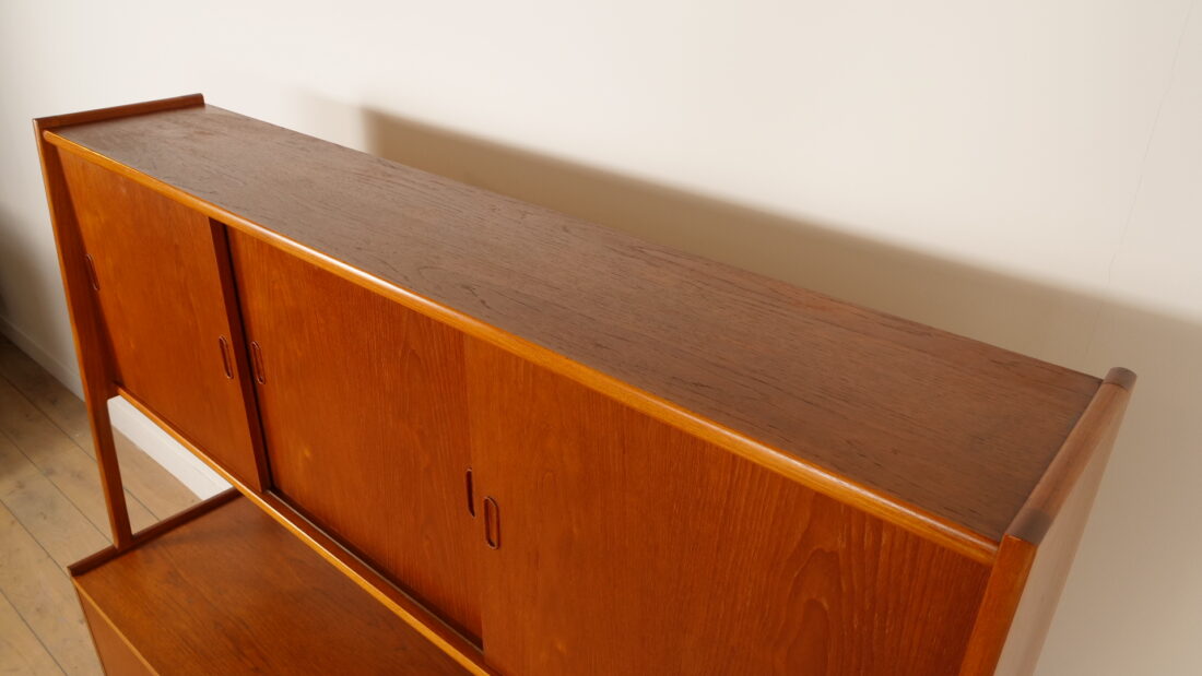 Vintage Highboard Wandkast Teak 175 Cm