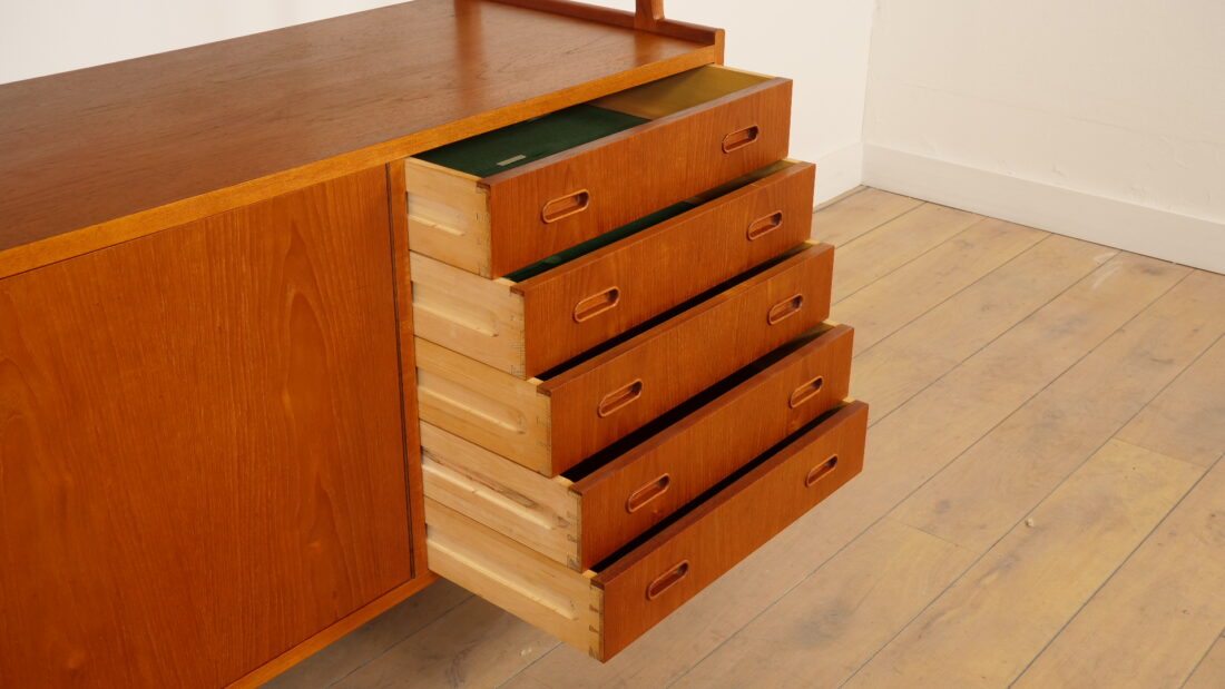 Vintage Highboard Wandkast Teak 175 Cm