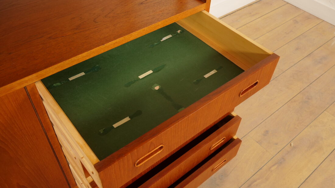 Vintage Highboard Wandkast Teak 175 Cm