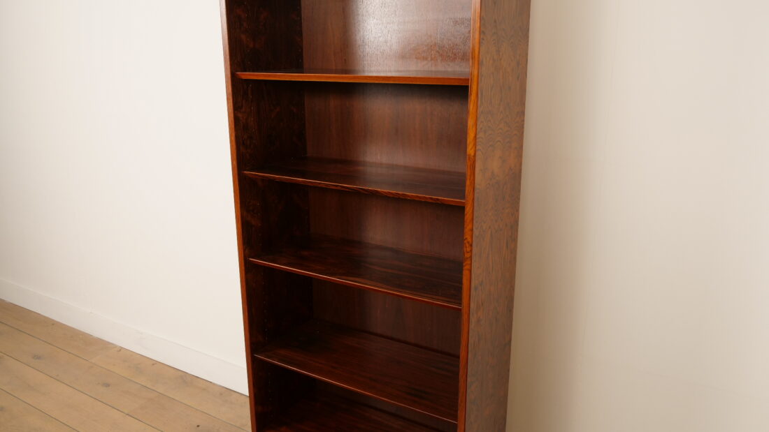 Smalle Vintage Boekenkast Palissander Hundevad Voor Omann Jun
