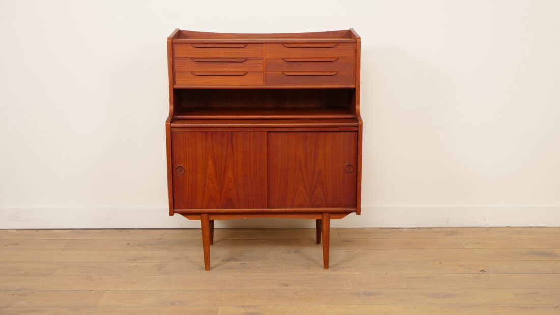 Vintage Secretaire Teak 90 Cm Deens Design Vintage Secretaire Teak 90 Cm Deens Design