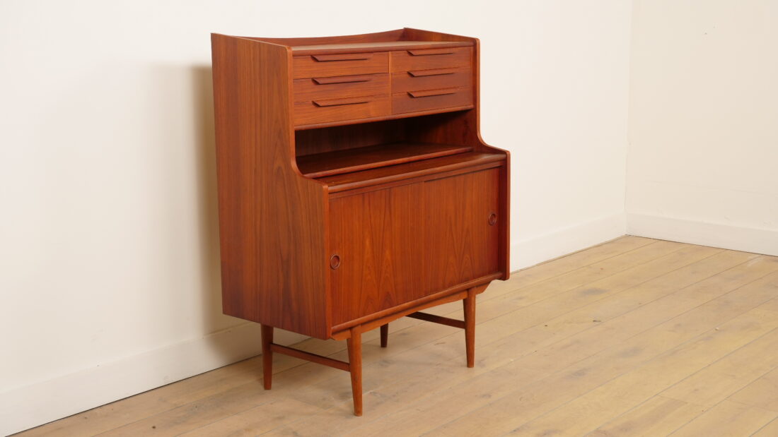 Vintage Secretaire Teak 90 Cm Deens Design Vintage Secretaire Teak 90 Cm Deens Design
