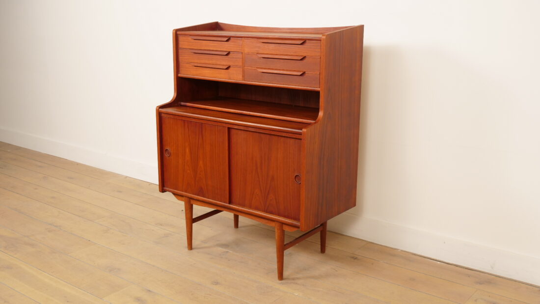 Vintage Secretaire Teak 90 Cm Deens Design Vintage Secretaire Teak 90 Cm Deens Design