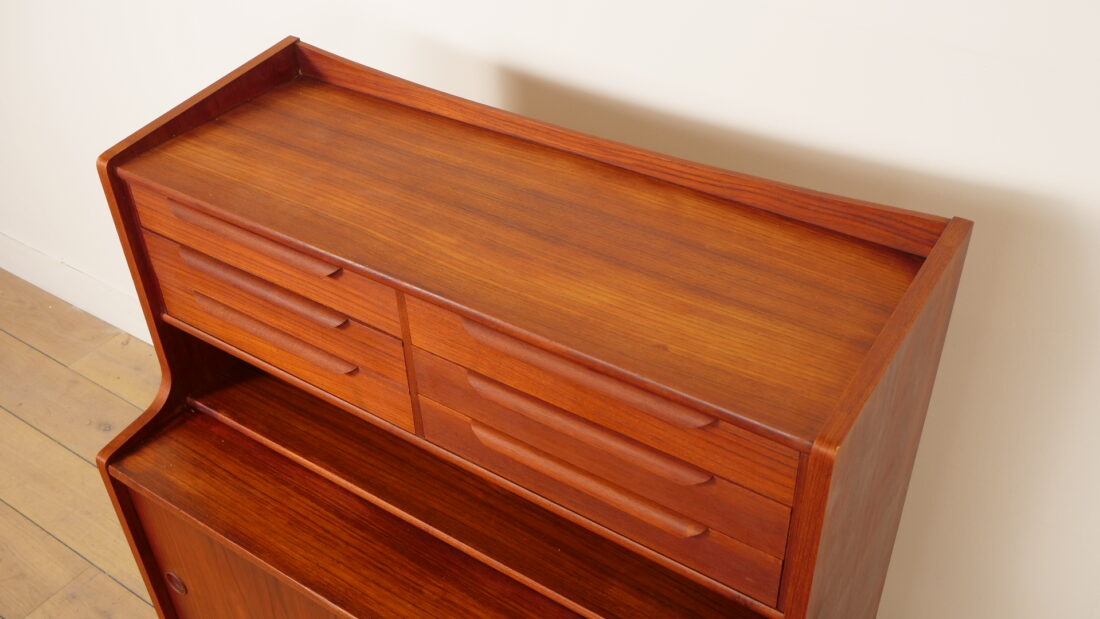 Vintage Secretaire Teak 90 Cm Deens Design Vintage Secretaire Teak 90 Cm Deens Design