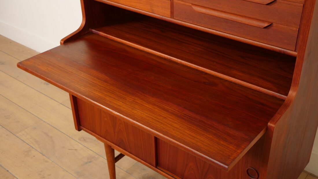 Vintage Secretaire Teak 90 Cm Deens Design Vintage Secretaire Teak 90 Cm Deens Design