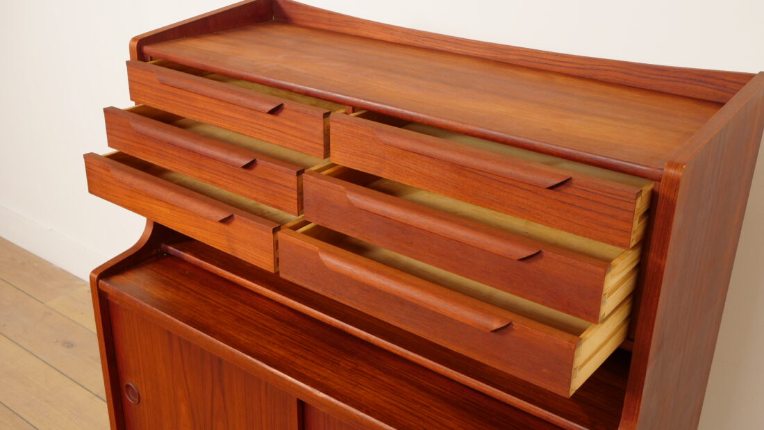 Vintage Secretaire Teak 90 Cm Deens Design Vintage Secretaire Teak 90 Cm Deens Design