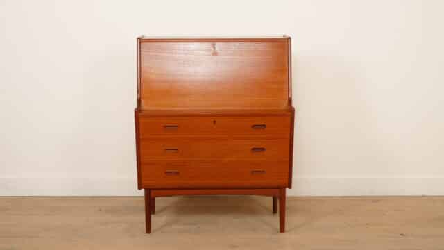 Vintage Secretaire Arne Wahl Iversen Teak 85 Cm
