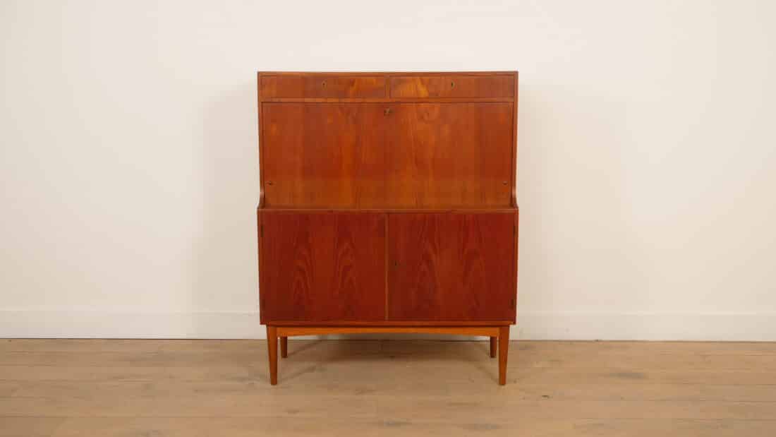 Vintage Barkast Teak Deens Design H P Hansen 1960s Vintage Barkast Teak Deens Design H P Hansen 1960s