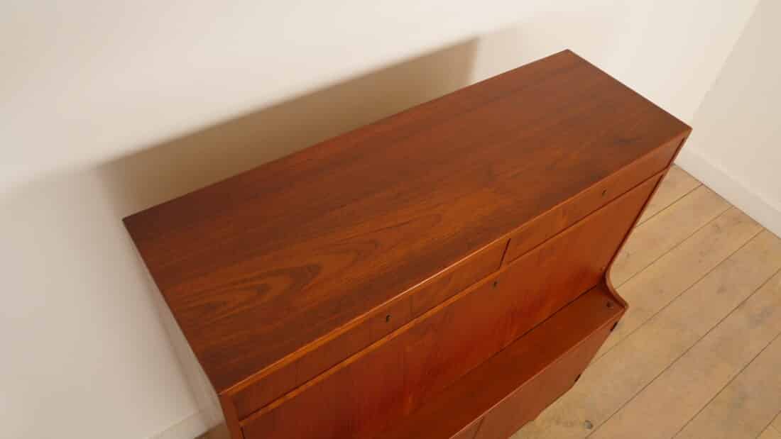 Vintage Barkast Teak Deens Design H P Hansen 1960s Vintage Barkast Teak Deens Design H P Hansen 1960s