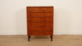 Vintage Deense ladekast | Teak | 6 lades | 106 cm