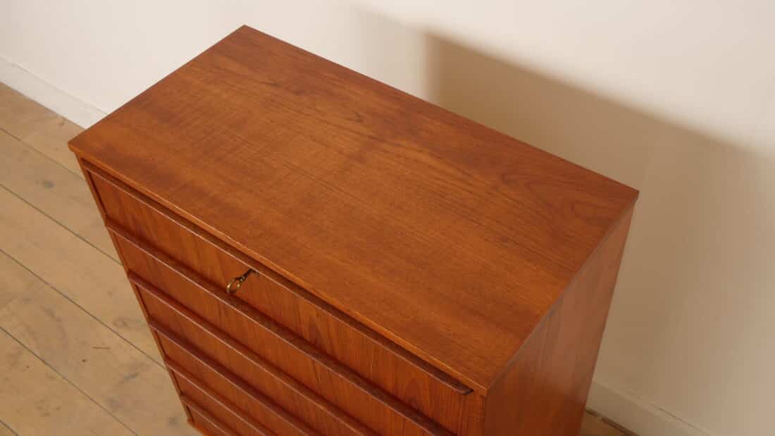 Vintage Deense Ladekast Teak 6 Lades 106 Cm Vintage Deense Ladekast Teak 6 Lades 106 Cm