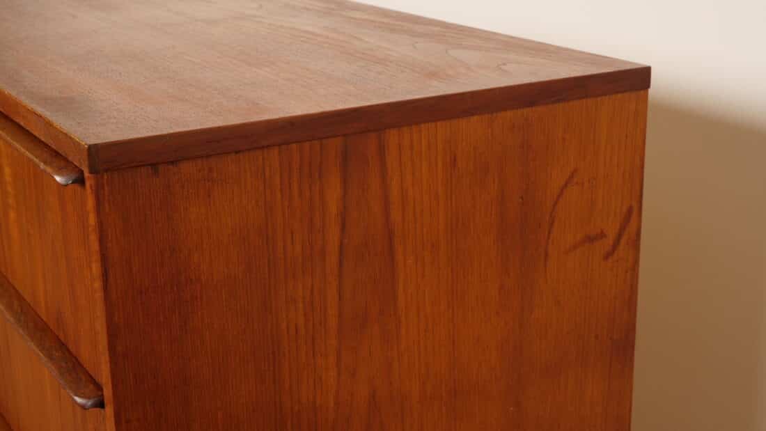 Vintage Deense Ladekast Teak 6 Lades 106 Cm Vintage Deense Ladekast Teak 6 Lades 106 Cm
