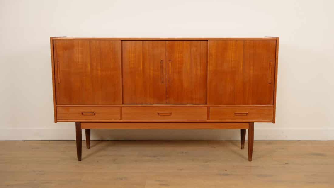 Vintage Highboard Wandkast Teak 195 Cm Vintage Highboard Wandkast Teak 195 Cm