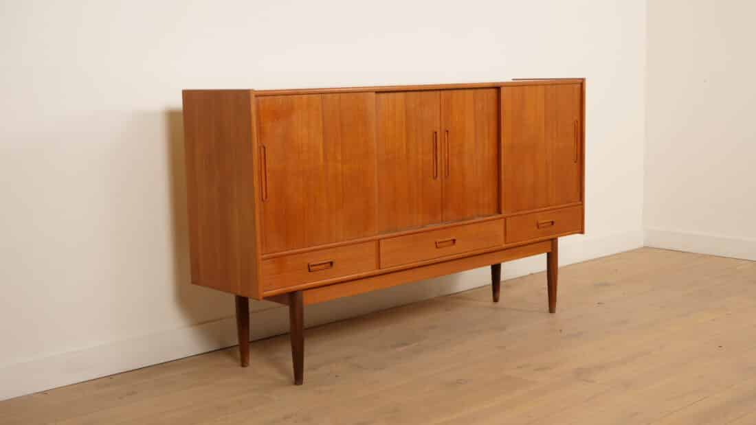 Vintage Highboard Wandkast Teak 195 Cm Vintage Highboard Wandkast Teak 195 Cm
