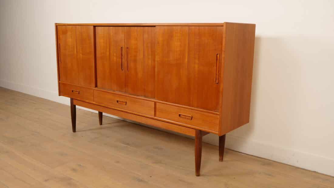 Vintage Highboard Wandkast Teak 195 Cm Vintage Highboard Wandkast Teak 195 Cm