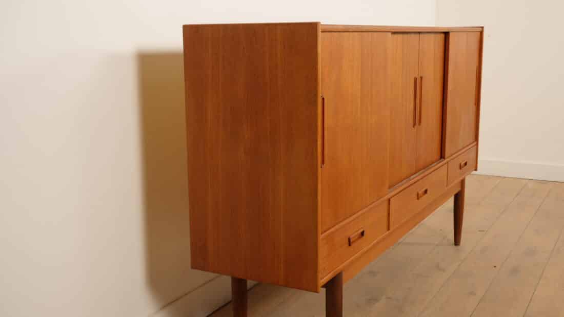 Vintage Highboard Wandkast Teak 195 Cm Vintage Highboard Wandkast Teak 195 Cm