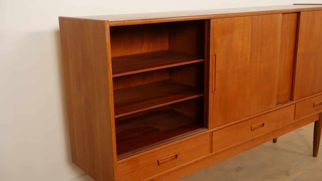 Vintage Highboard Wandkast Teak 195 Cm Vintage Highboard Wandkast Teak 195 Cm
