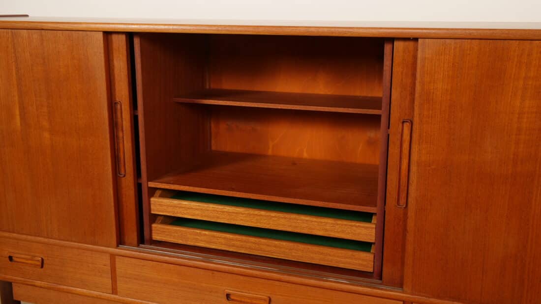Vintage Highboard Wandkast Teak 195 Cm Vintage Highboard Wandkast Teak 195 Cm