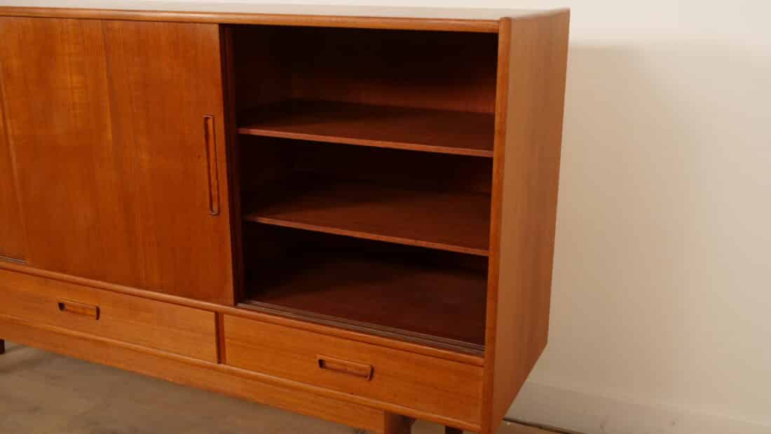 Vintage Highboard Wandkast Teak 195 Cm Vintage Highboard Wandkast Teak 195 Cm