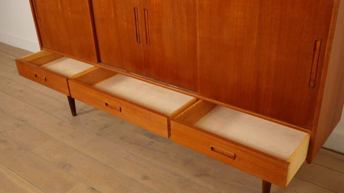 Vintage Highboard Wandkast Teak 195 Cm Vintage Highboard Wandkast Teak 195 Cm