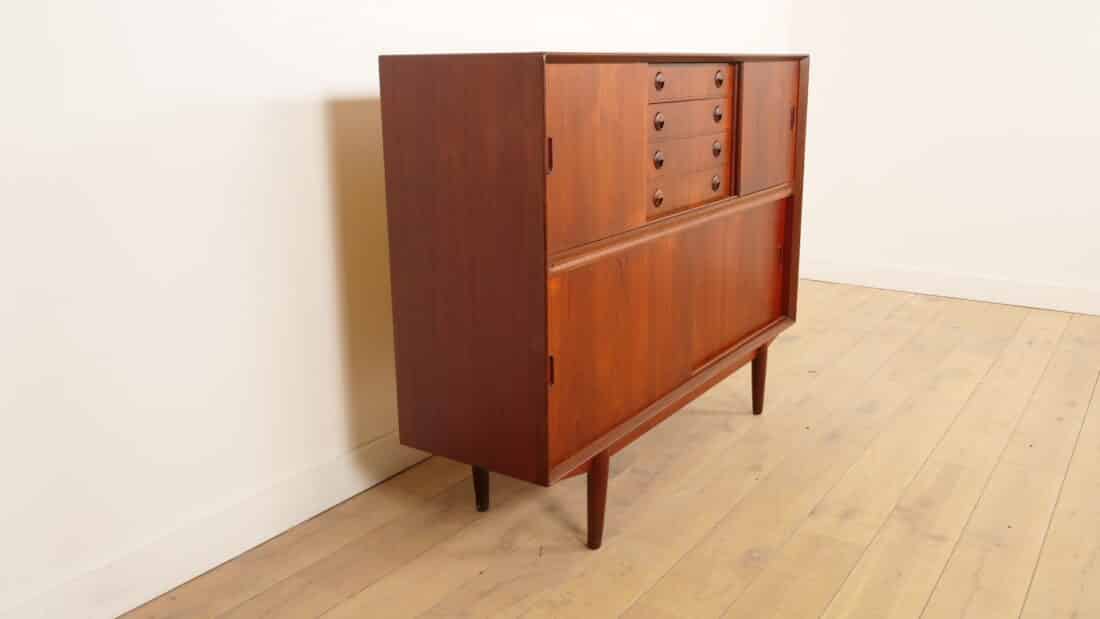 Vintage Highboard Met Bar Wandkast Teak 154 Cm Vintage Highboard Met Bar Wandkast Teak 154 Cm