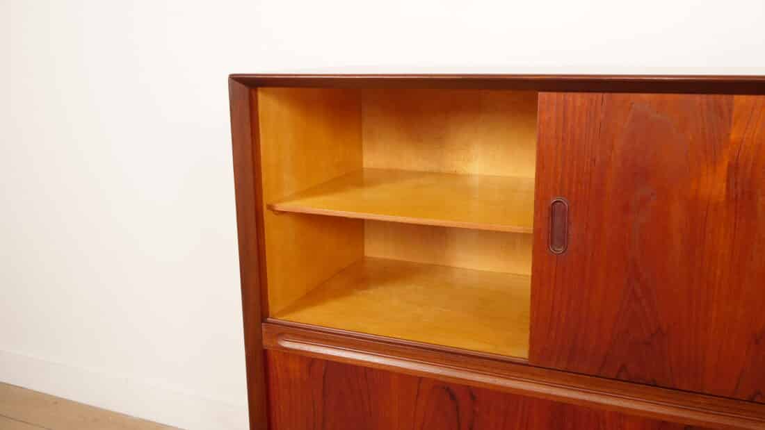 Vintage Highboard Met Bar Wandkast Teak 154 Cm Vintage Highboard Met Bar Wandkast Teak 154 Cm
