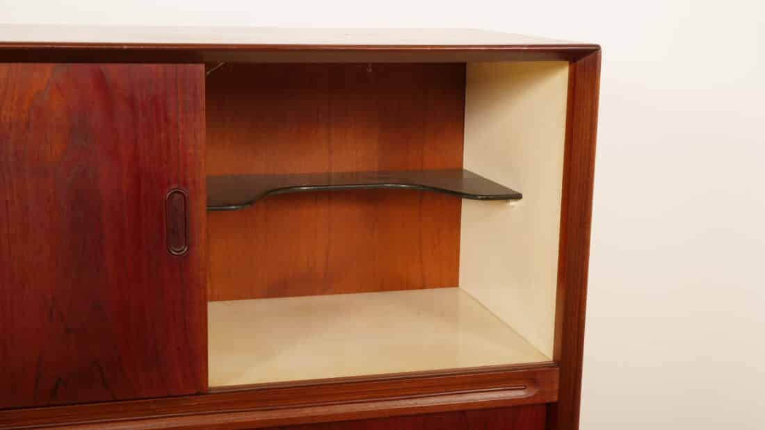 Vintage Highboard Met Bar Wandkast Teak 154 Cm Vintage Highboard Met Bar Wandkast Teak 154 Cm