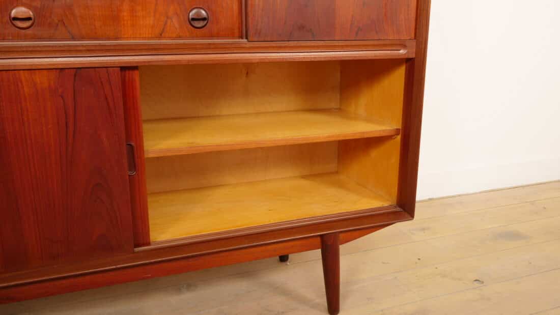 Vintage Highboard Met Bar Wandkast Teak 154 Cm Vintage Highboard Met Bar Wandkast Teak 154 Cm