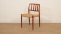 1x  Niels Otto Møller eetkamerstoel | Model 83 | Papercord | Teak