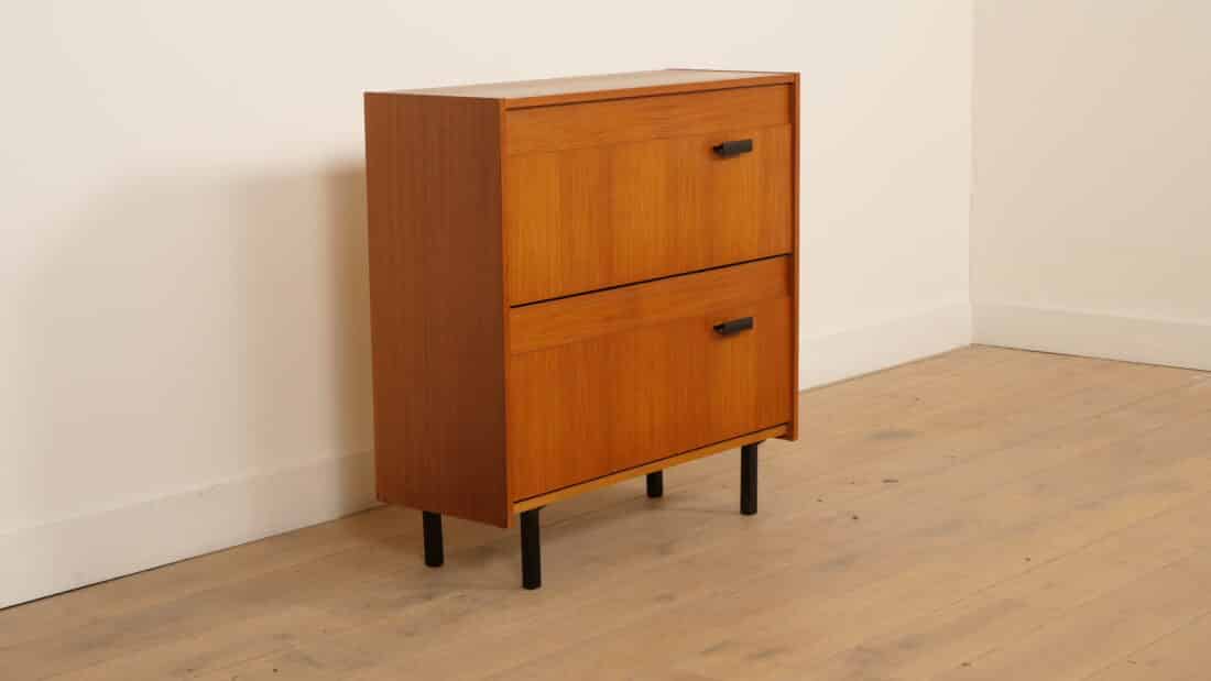 Vintage Schoenenkast Teak 1960s Vintage Schoenenkast Teak 1960s