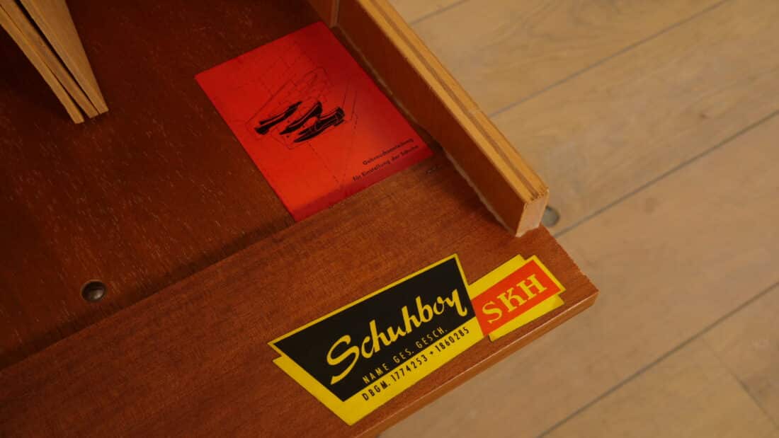 Vintage Schoenenkast Teak 1960s Vintage Schoenenkast Teak 1960s