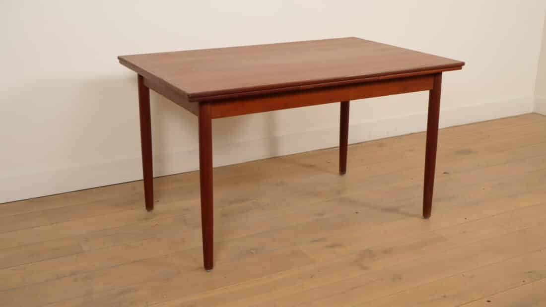 Vintage Eettafel Teak Uitschuifbaar 130 Cm Vintage Eettafel Teak Uitschuifbaar 130 Cm