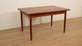 Vintage eettafel | teak | Uitschuifbaar | 130 cm