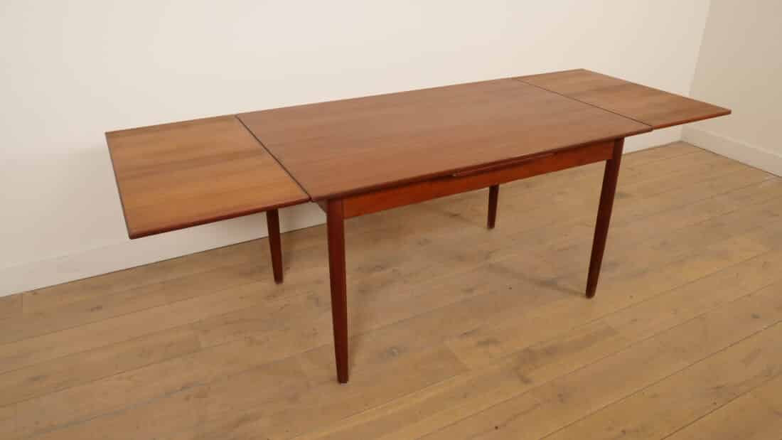 Vintage Eettafel Teak Uitschuifbaar 130 Cm Vintage Eettafel Teak Uitschuifbaar 130 Cm