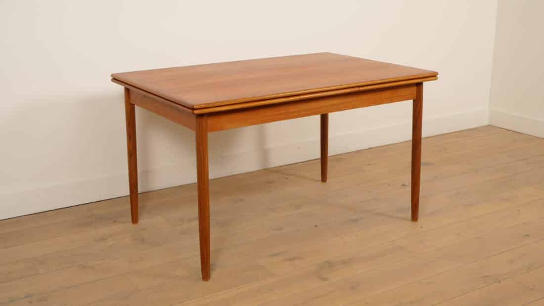 Vintage Eettafel Teak Uitschuifbaar 126 Cm Vintage Eettafel Teak Uitschuifbaar 126 Cm