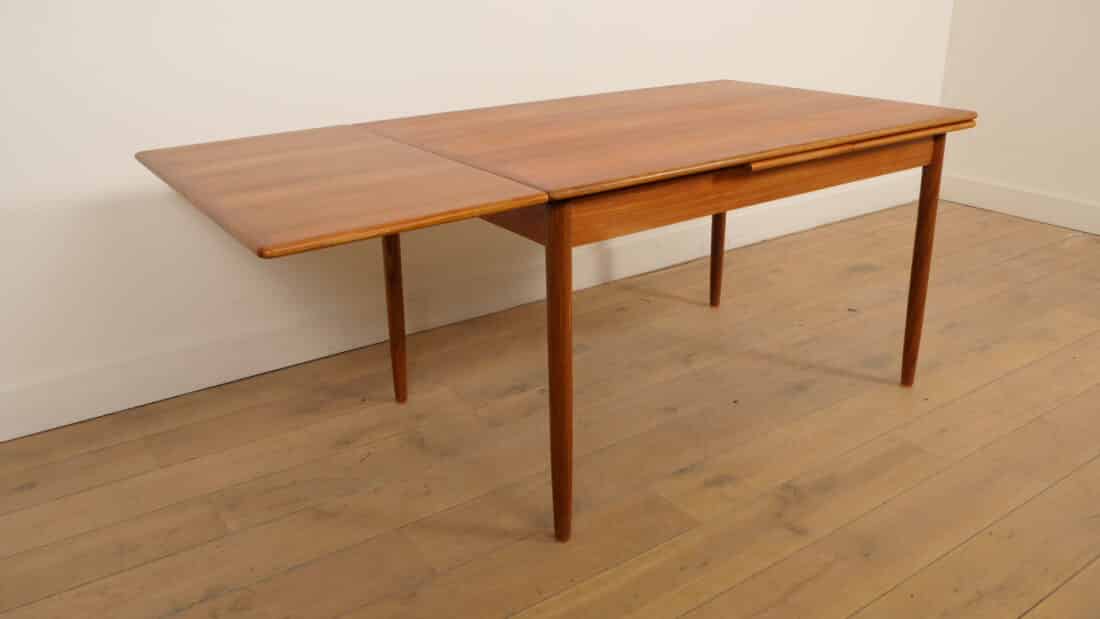 Vintage Eettafel Teak Uitschuifbaar 126 Cm Vintage Eettafel Teak Uitschuifbaar 126 Cm